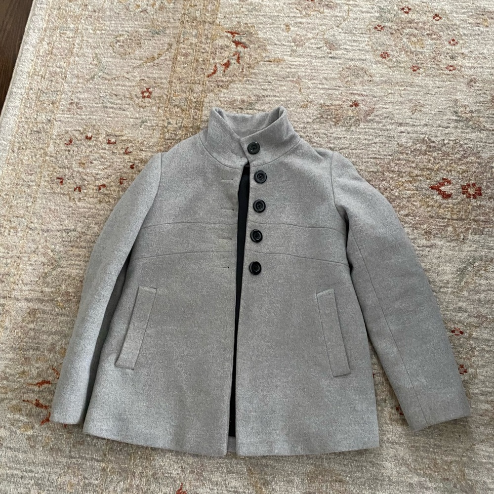 Women’s Gray Button-Up Coat